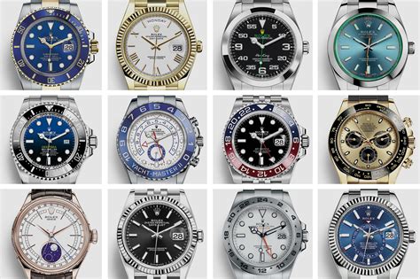 different types of Rolex watches